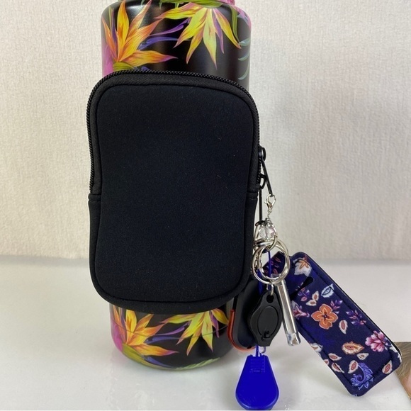 Water Bottle Pocket Key Finder Whistle Flashlight Compass - Picture 4 of 9